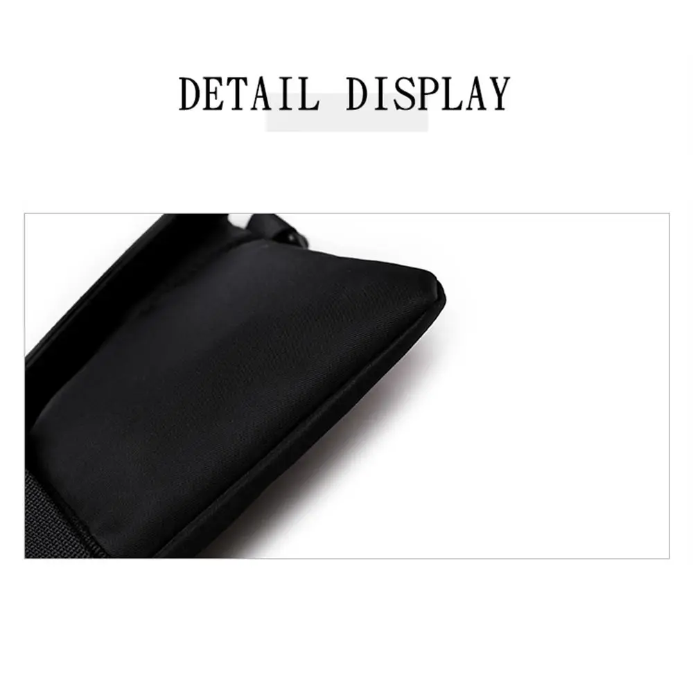 Men Nylon Chest Pack Cellphone Pouch Outdoor Sports Cross-body Bag Casual Running Cycling Sling Bag