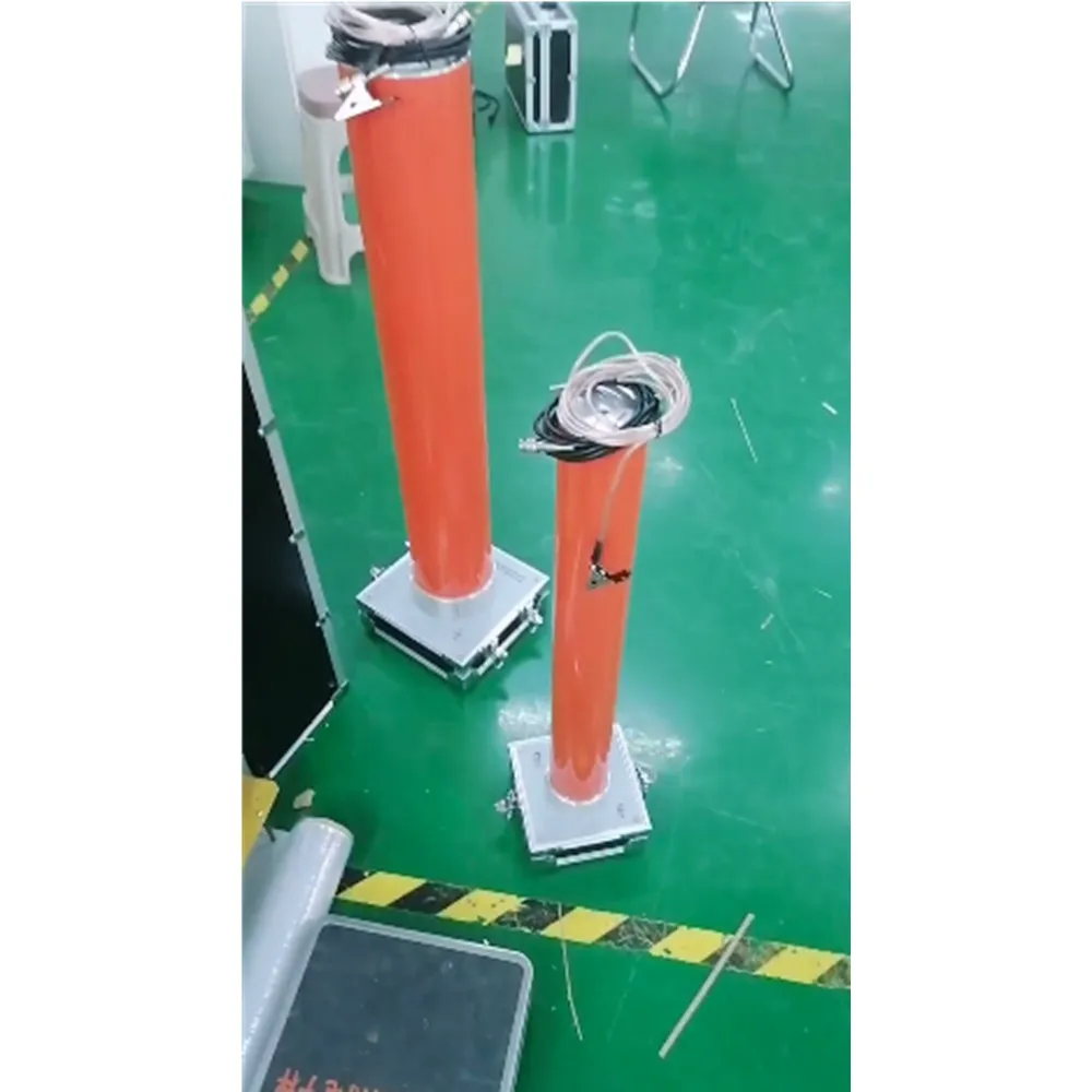 50kV DC/AC Easy to Carry High Voltage Divider Resistance Capacity Divider With HV Measuring Part and LV Display Instrument