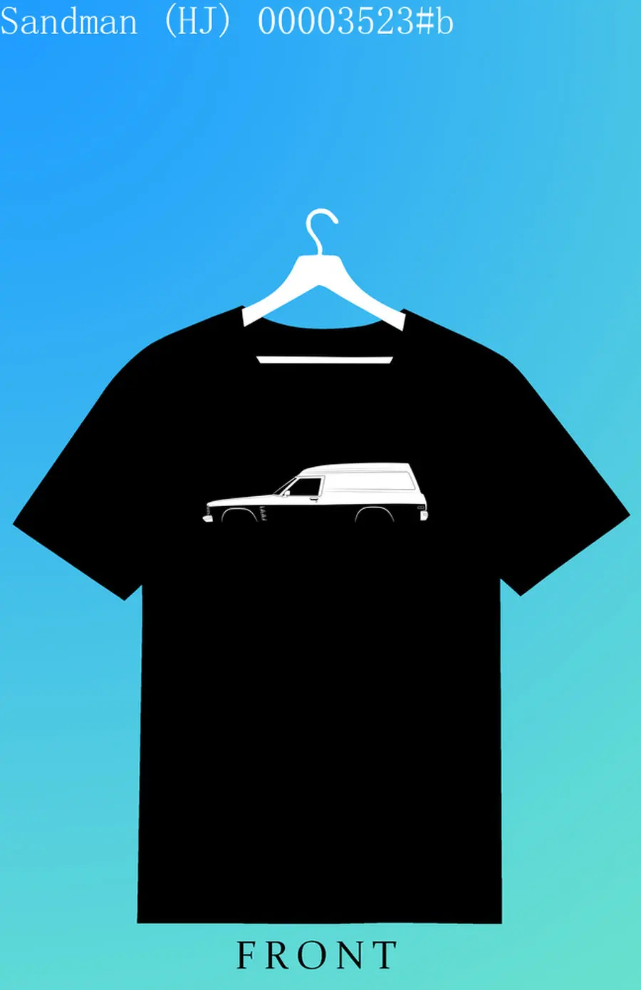 

Car Lovers T-shirt Holde car Sandman HJ HQ WB Men's and Women's Short-Sleeved with Patterns for Summer