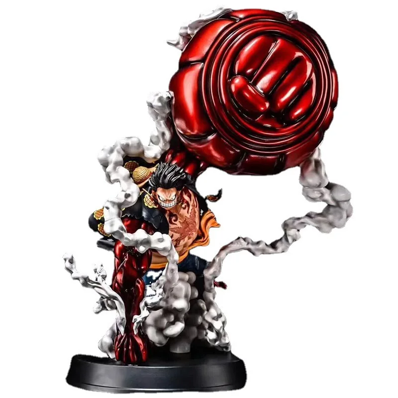 Anime One Piece Gear Fourth Snake Man Luffy Monkey D Luffy Gear 4 luffy Statue Collection Toy Accessories Children Birthday Gift