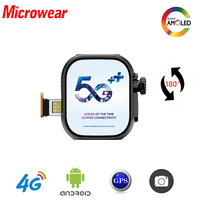 Microwear S10 Ultra Smartwatch 4G LTE Android 10.0 Rotary Camera GPS WIFI Play Store Cellular Version 4G Calling Smart Watch New