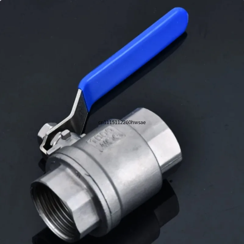 SUS304 Stainless Steel 2-Piece Female Thread Ball Valve Q11F-16P, High Temp Steam Resistant Full Port Threaded Valve