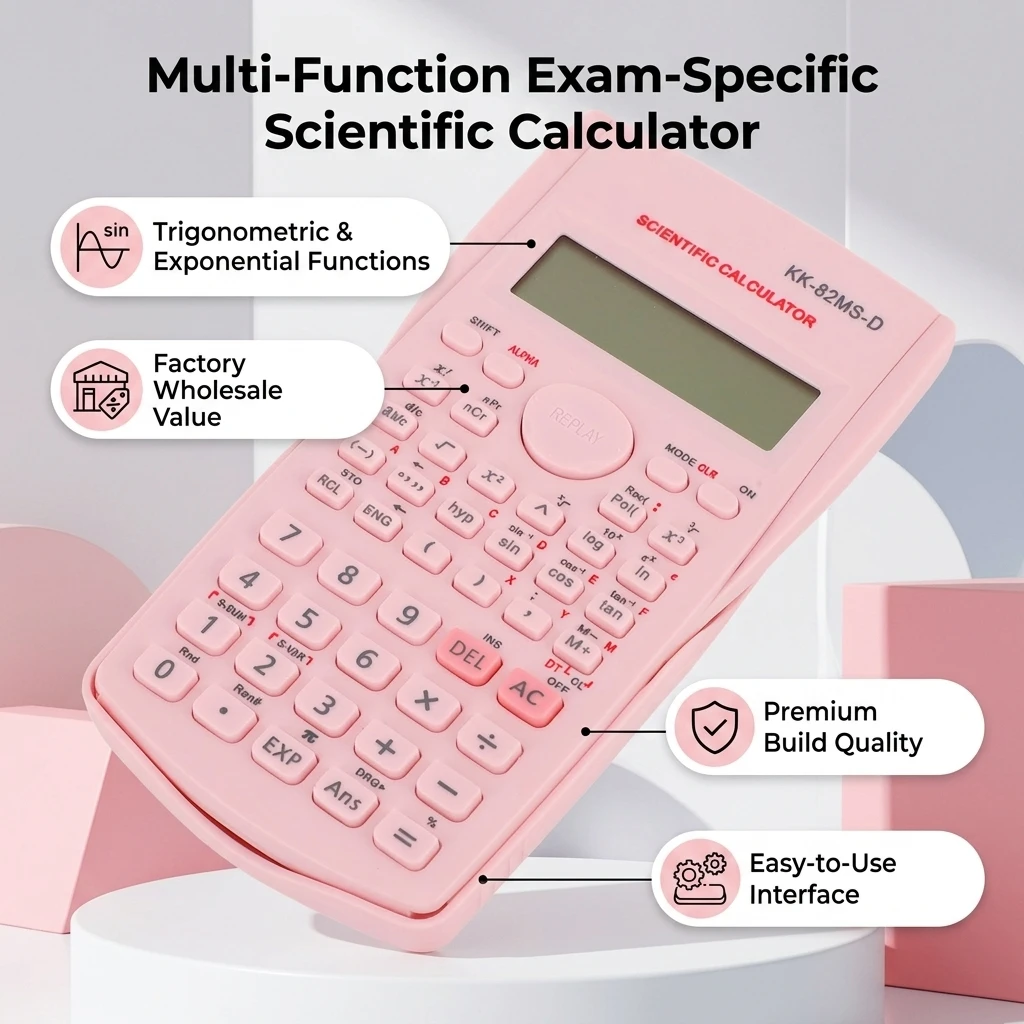 Function Calculator 240 Functions Multifunction 12 Digit Calculators Profession Sliding Hard Cover for Student for Examination