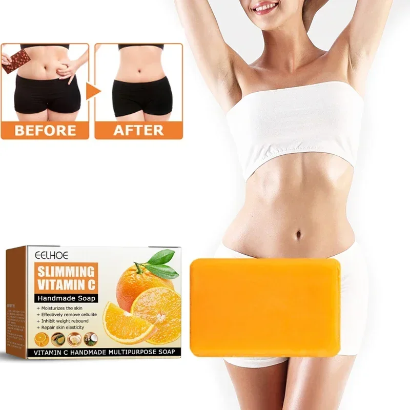 Slimming Vitamin C Soap Bath Cleansing Remove Belly Weight Loss Anti Cellulite Firming waist Skin fat Shaping Moisturizing Body