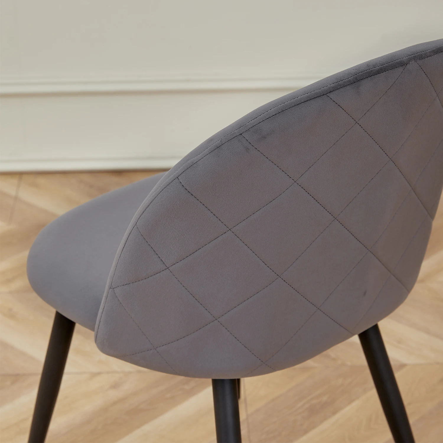 Ein Satz von 2 Küche nordischen Esszimmers tühlen Schlafzimmer Samt Kommode Party moderne Luxus Esszimmers tühle Design einzigartige Wohn möbel – Detail 9