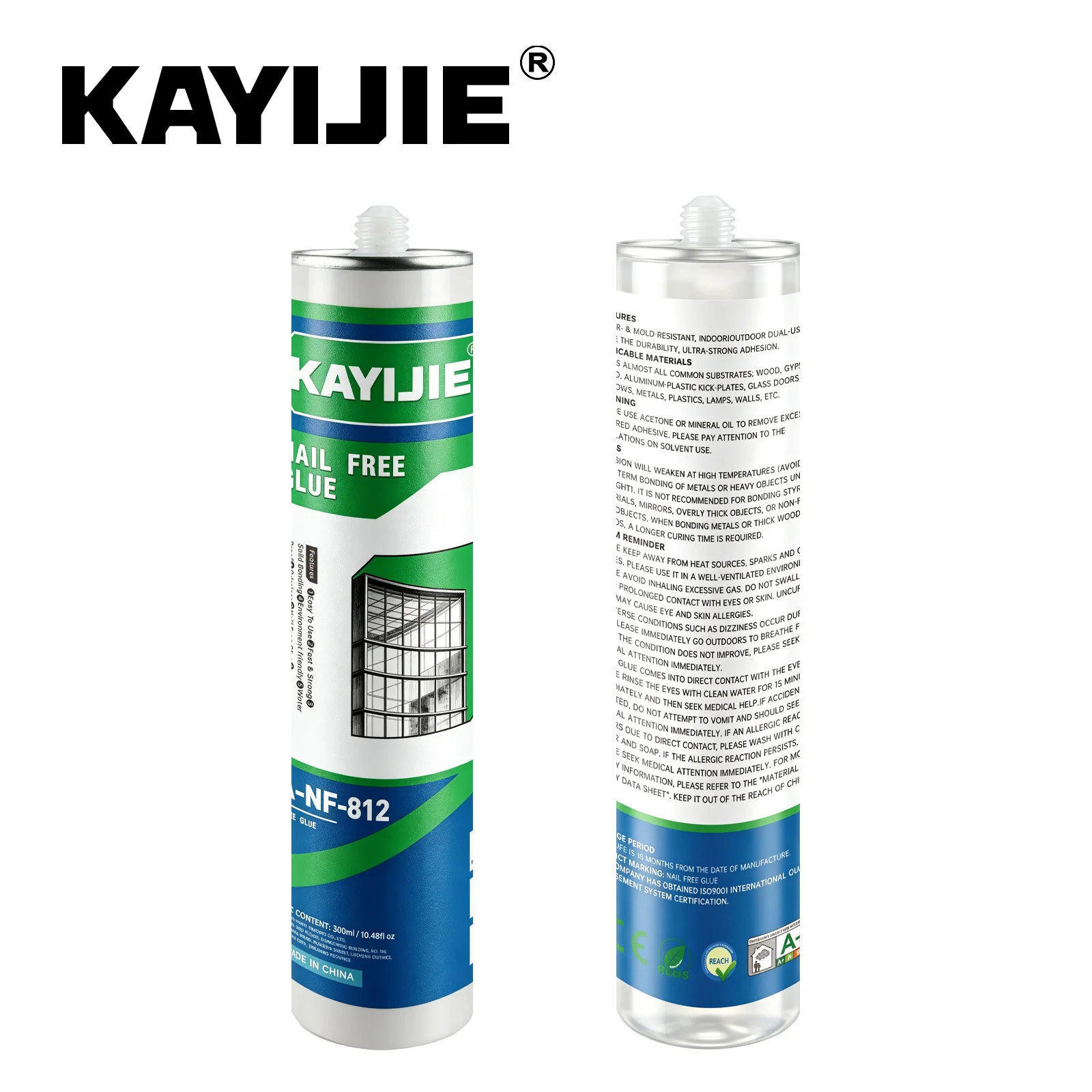 Strong Bonding Clear Fast Curing Nail-Free Adhesive Heavy Duty Waterproof Instant Grab Glue for Wood Metal Ceramic Mirror Hook