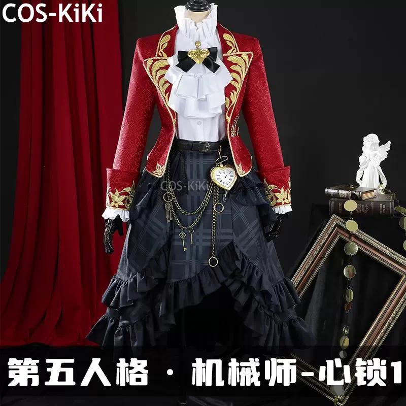 COS-KiKi Identity V Tracy Reznik Mechanic Heart Lock Game Suit Elegant Uniform Cosplay Costume Halloween Party Outfit Women