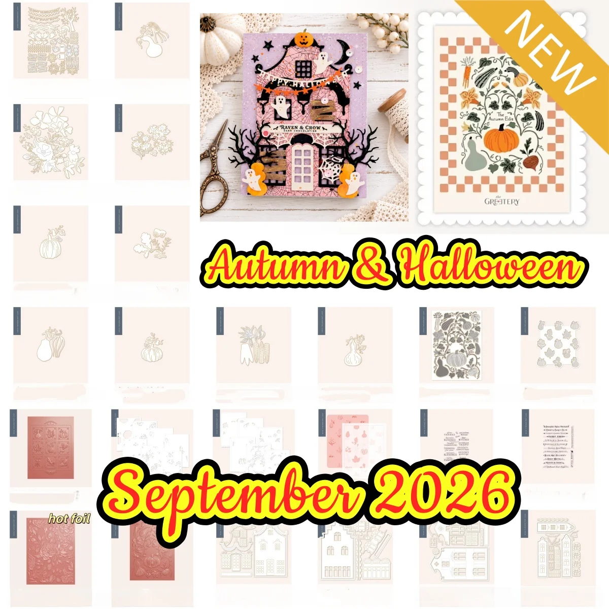 The Autumn Edit September 2026 Collection Metal Cutting Dies Clear Stamps Stencil Hot Foil For DIY Greeting Card Scrapbook