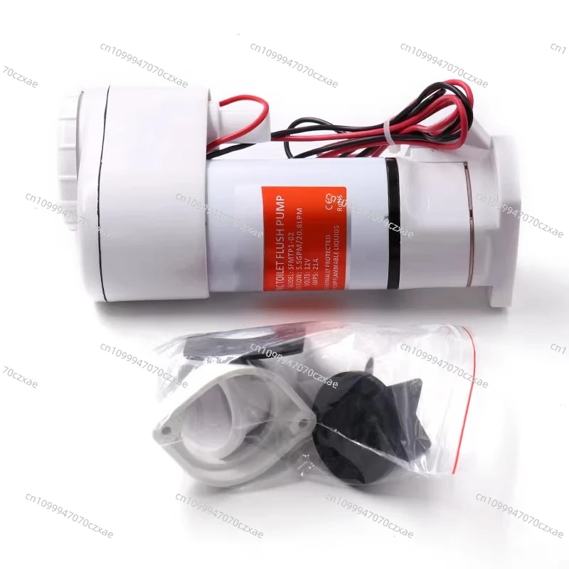 

Yacht Toilet RV Straight Drain Valve, Special Electric Marine Car Ceramic Toilet 12V24V Accessories