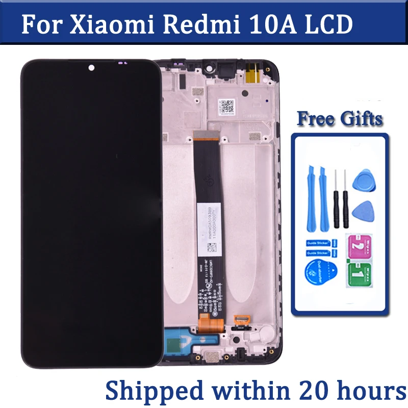 6.53 inches For Xiaomi Redmi 10A Display LCD Touch Screen Digitizer For Redmi 10A 220233L2C LCD Replacement Assembly