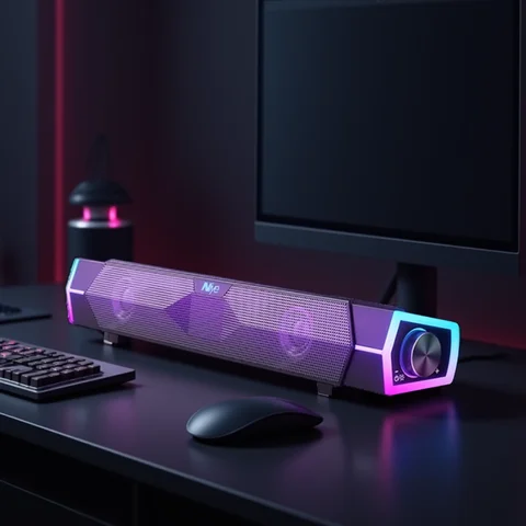 4D Computer Speakers Bluetooth 5.0 Wired Loudspeaker Surround Soundbar Speaker Stereo Subwoofer Sound bar for Laptop Notebook PC