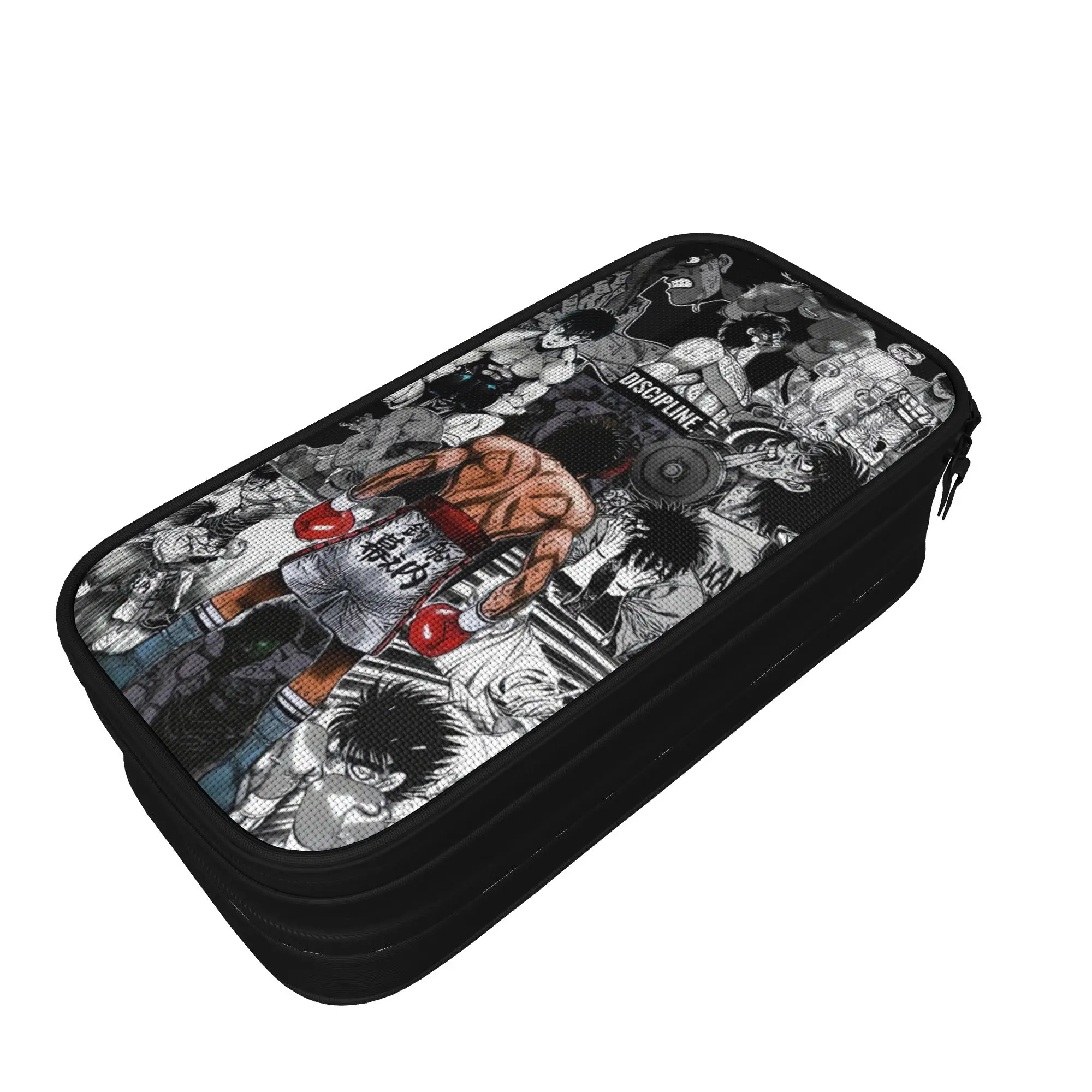 Hajime No Ippo Kamogawa Boxing Gym Pencil Case  School Pencil Cases Double Layer Boy Girl College Pen Box School Stationery
