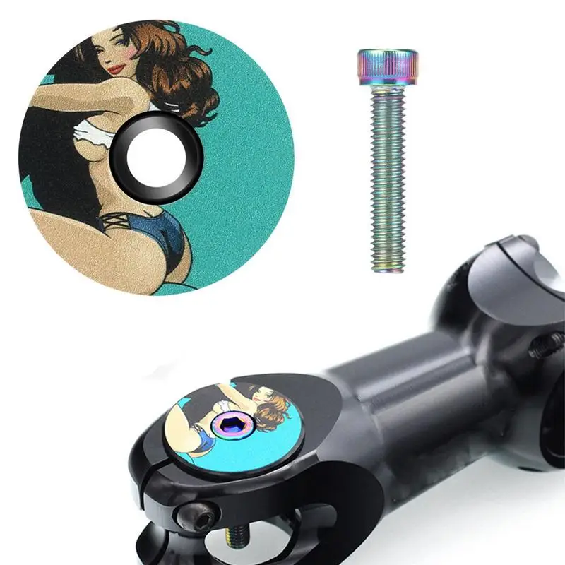

Bicycle Bowl Cover Bicycle Headset Top Cover Front Fork Stem Top Caps Aluminum Alloy Bike Accessories