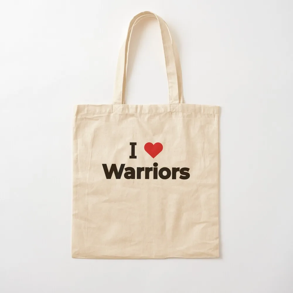 

I love Warriors Tote Bag bags for women Customizable tote men luxury women Canvas