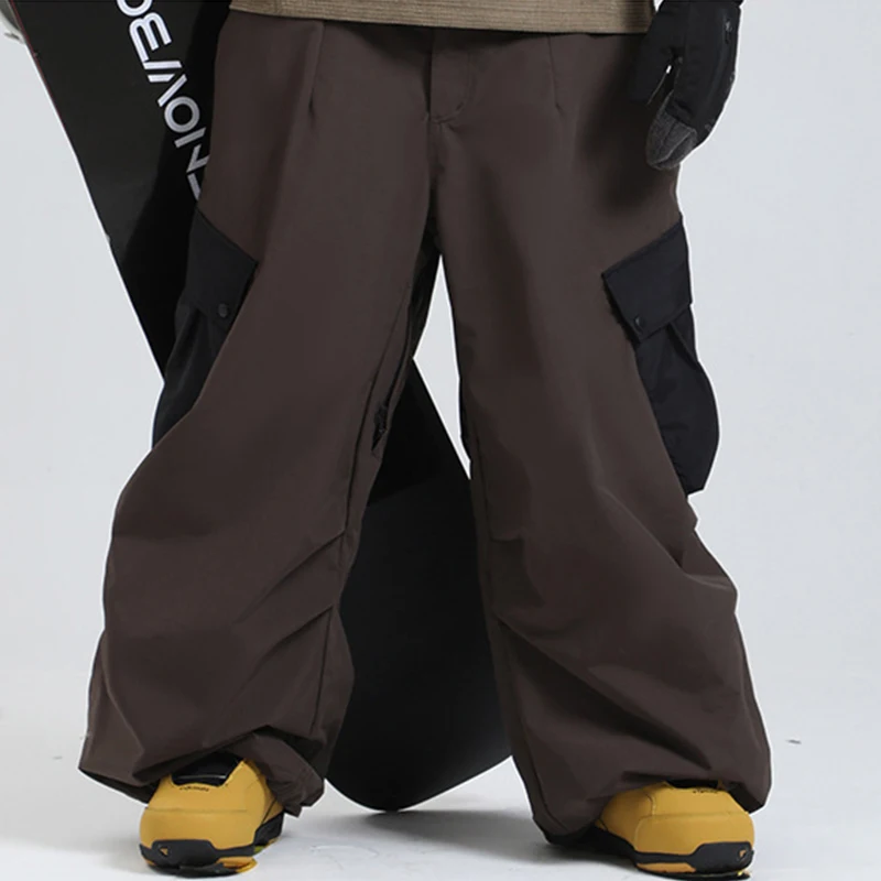 2025 спортивные горные мужские лыжные брюки на открытом воздухе, зимние водонепроницаемые мужские зимние брюки, мотоциклетные ветрозащитные мужские одежды для сноуборда