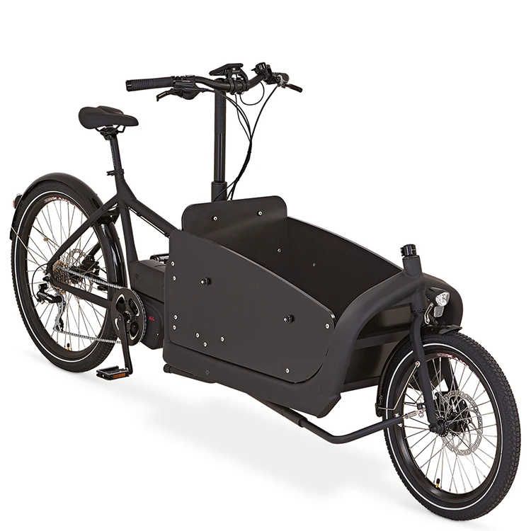 Top Quality Front Loading Pedal Electric 2 Wheel Cargo Bike Disc Brake Electric Tricycle For Sale