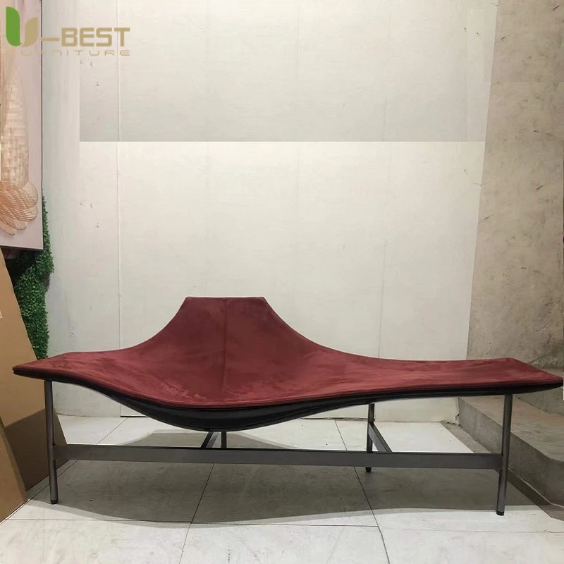 U-best Luxury PU Leather Lounge Chair Modern Fiberglass & Metal Leg Sofa for Hotels, Terminals & High-End Residences