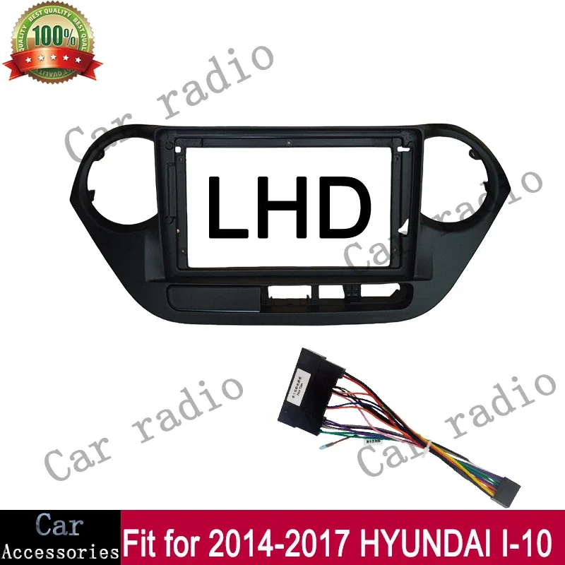 9 Inch For 2014-2017 HYUNDAI I-10/I10 Frame Car Radio Android Stereo Frame Player 2Din Head Unit Fascia Panel Dash Board Cover