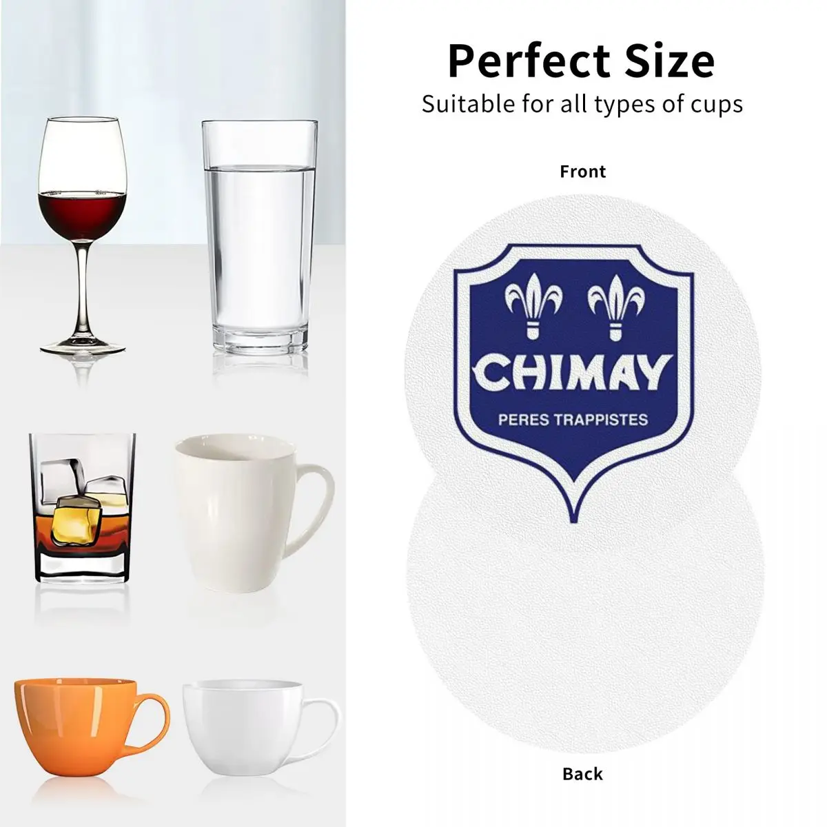 Chimay Logo Coasters Kitchen Placemats Non-slip Insulation Cup Coffee Mats For Decor Home Tableware Pads Set of 4 - view 4