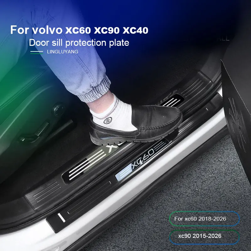 

Для Volvo XC90 2015-2026 XC60 2018-2026 XC40 передняя и задняя дверная панель декоративные автомобильные наклейки аксессуары