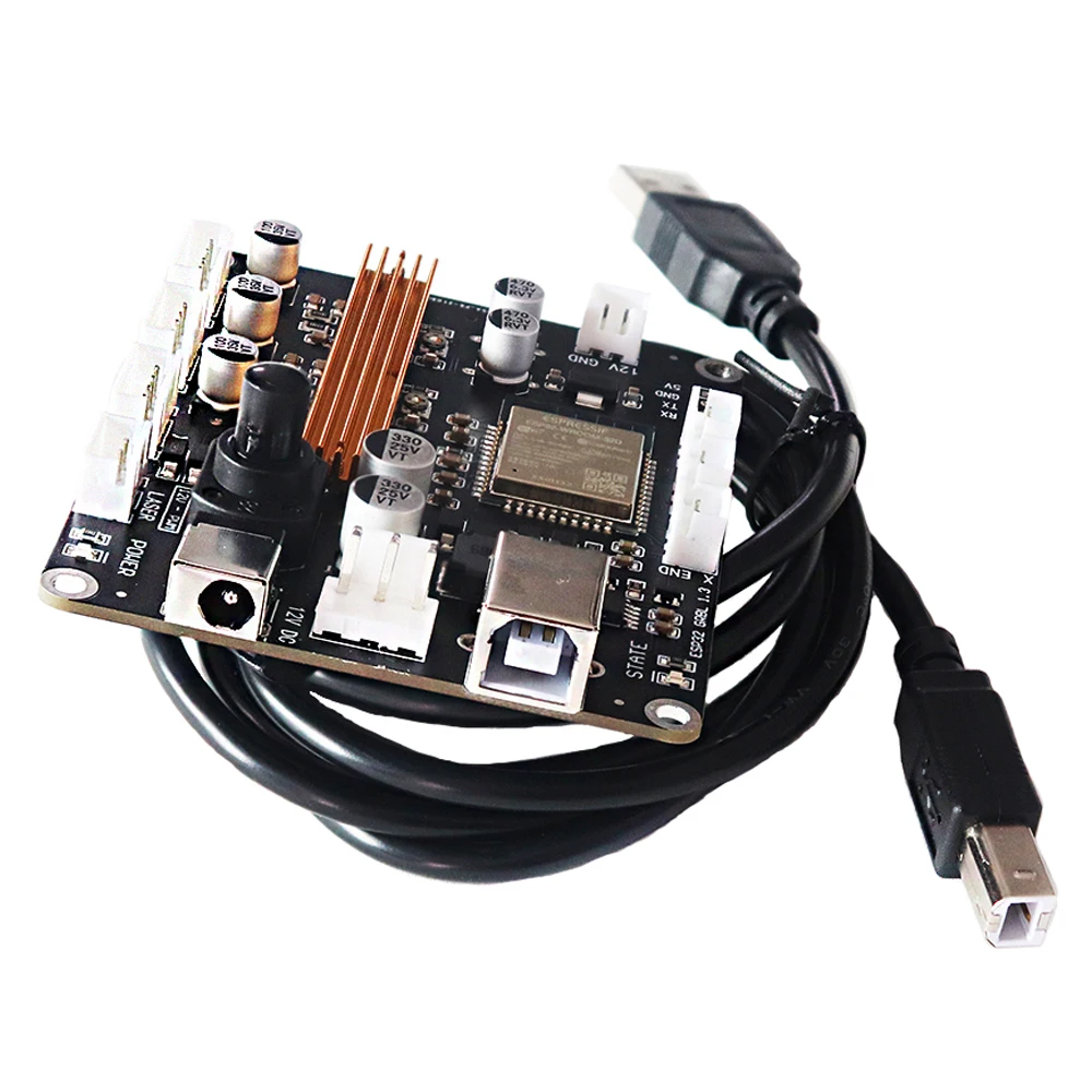 Esp32 placa de controle de máquina de gravação a laser cnc de núcleo duplo grbl placa de circuito porta usb para placa de controle de unidade integrada de 3 eixos