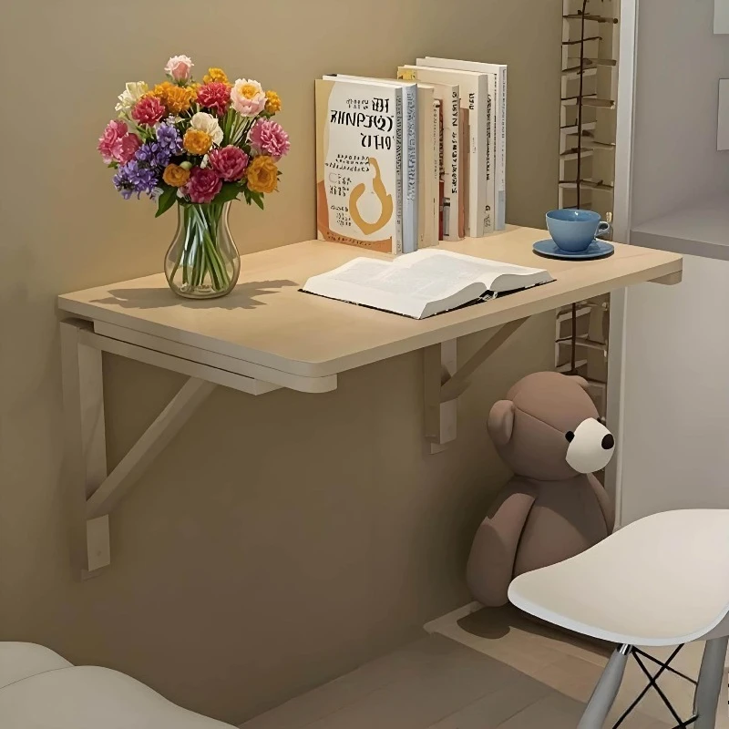 Wall hanging folding table household desk bedroom bedside office computer simple eating rack small table