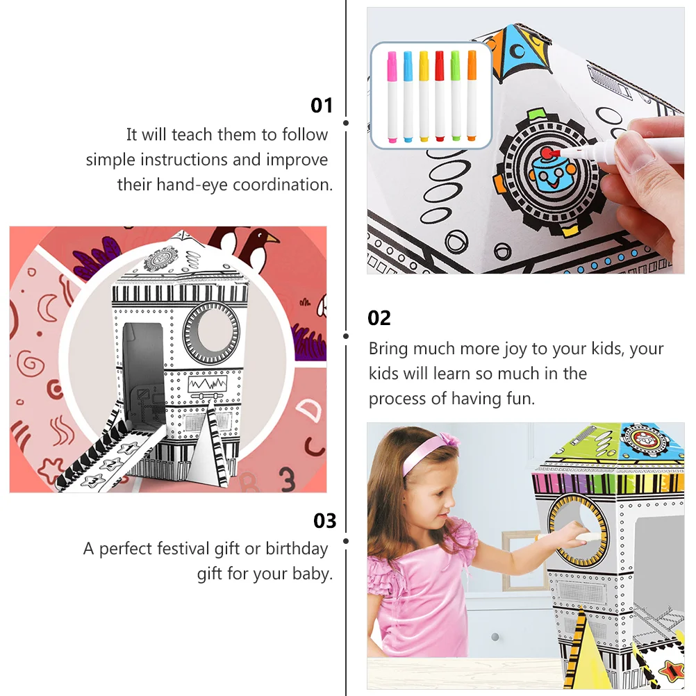 Graffiti Toy Kids Educational Toys Interactive Doodle Children's Paper Folding Cut