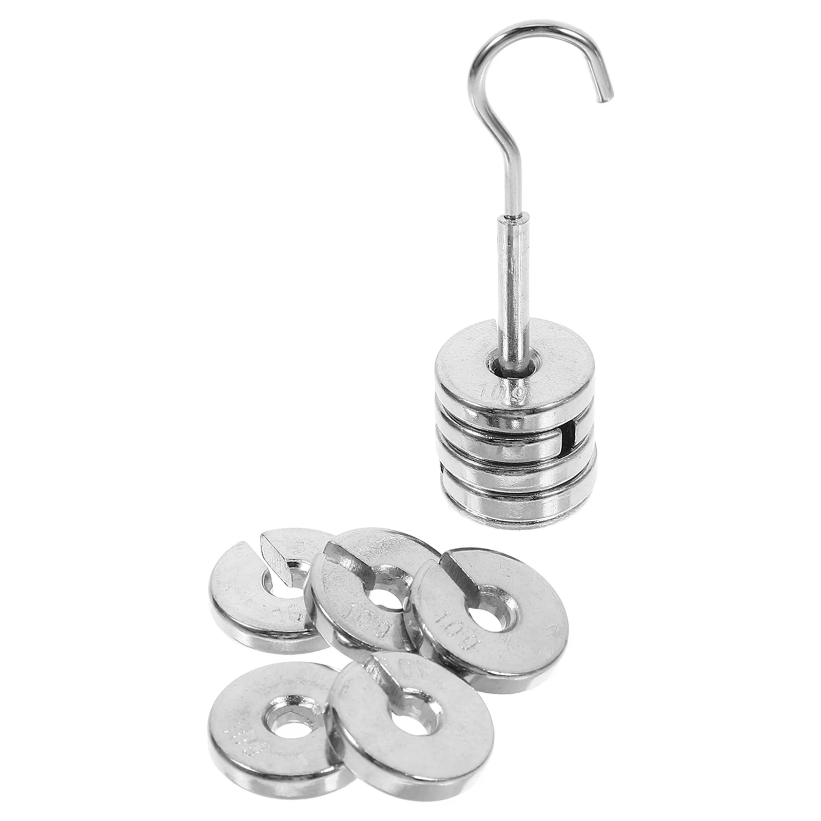 

1 Set Chrome-Plated Calibration Weights For Balancing Experiments Metal Slotted Weights Set Labs Slotted Mass