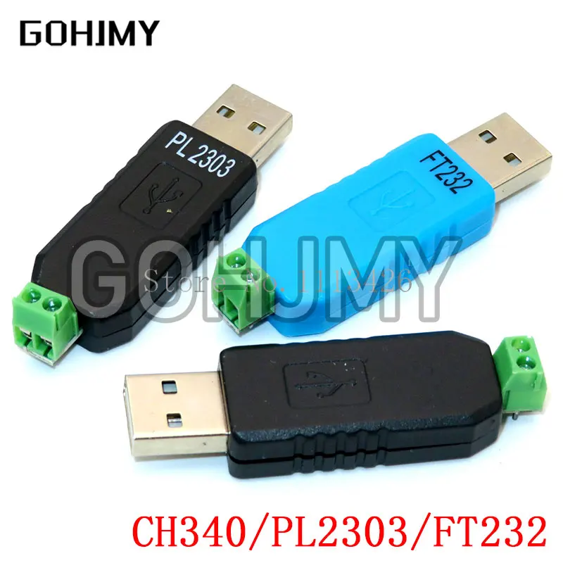 USB to RS485 CH340 / PL2303 / FT232RL 485 Converter Adapter Support Win7 XP Vista Linux Mac OS WinCE5.0