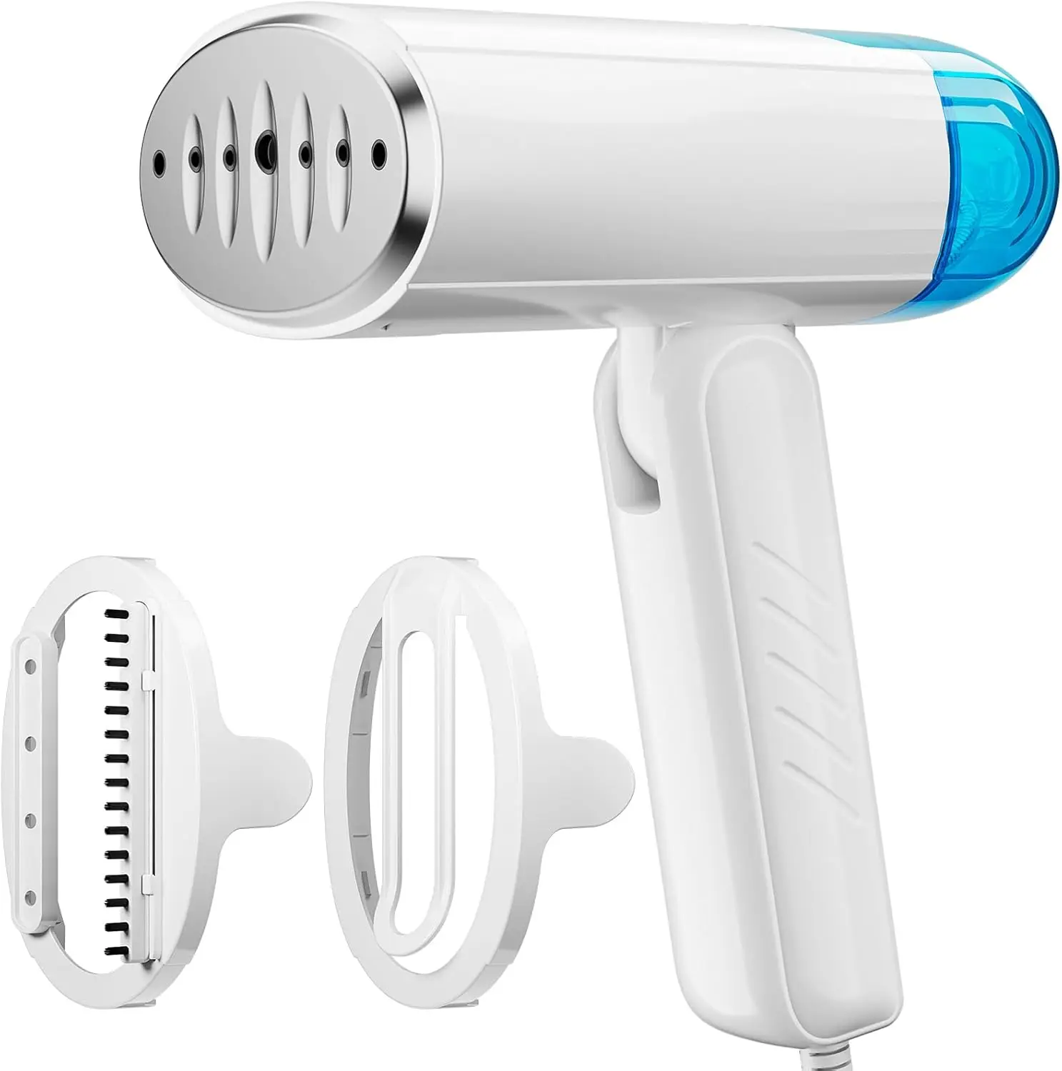 

Portable Dual Voltage Garment Steamer 2-in-1, Foldable Travel Steam Iron, 100-240V, 2.69 lbs