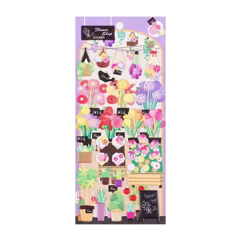 Retro Japanse Voedsel Serie Scrapbook Journal Sticker Creatief Ontwerp 3D Stereo Briefpapier Sticker DIY Decor Student Sticker