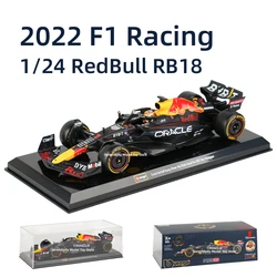 Bburago-Coche de fórmula Max Verstappen, modelo de aleación fundida a presión, escala 1:24, Oracle RB18, Raing Winner, Abu Dabi Grand Prix 2022