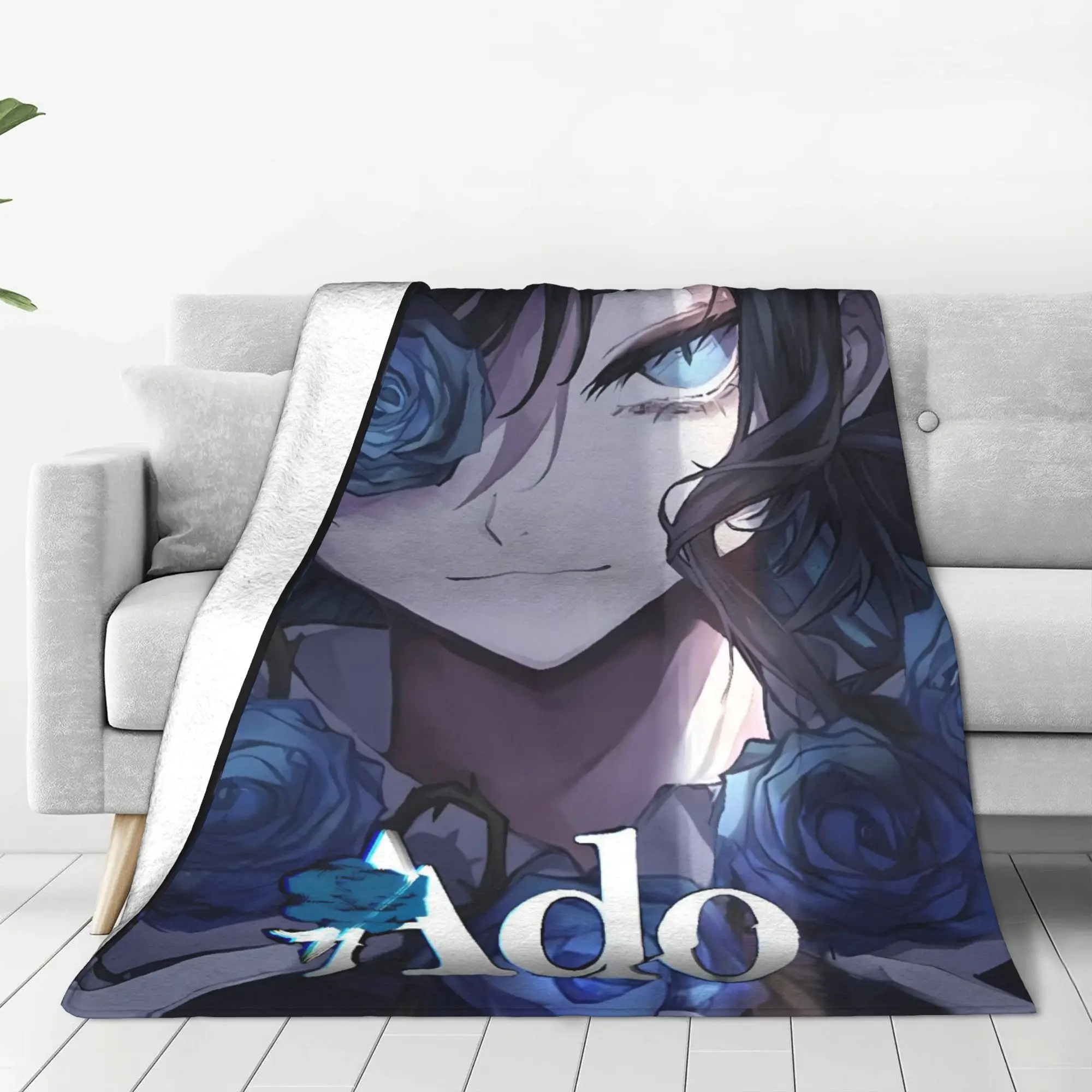 Ado WORLD TOUR 2025 Hibana  Plush Blankets Kids  Flannel Bedding Throws For Living Room Warm Custom DIY Quality Bedspread
