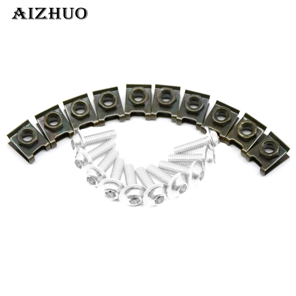 

10 pieces 6mm motorbike screwse body fairing For BMW F650GS F700GS F800GS F800GT F800R F800S F800ST