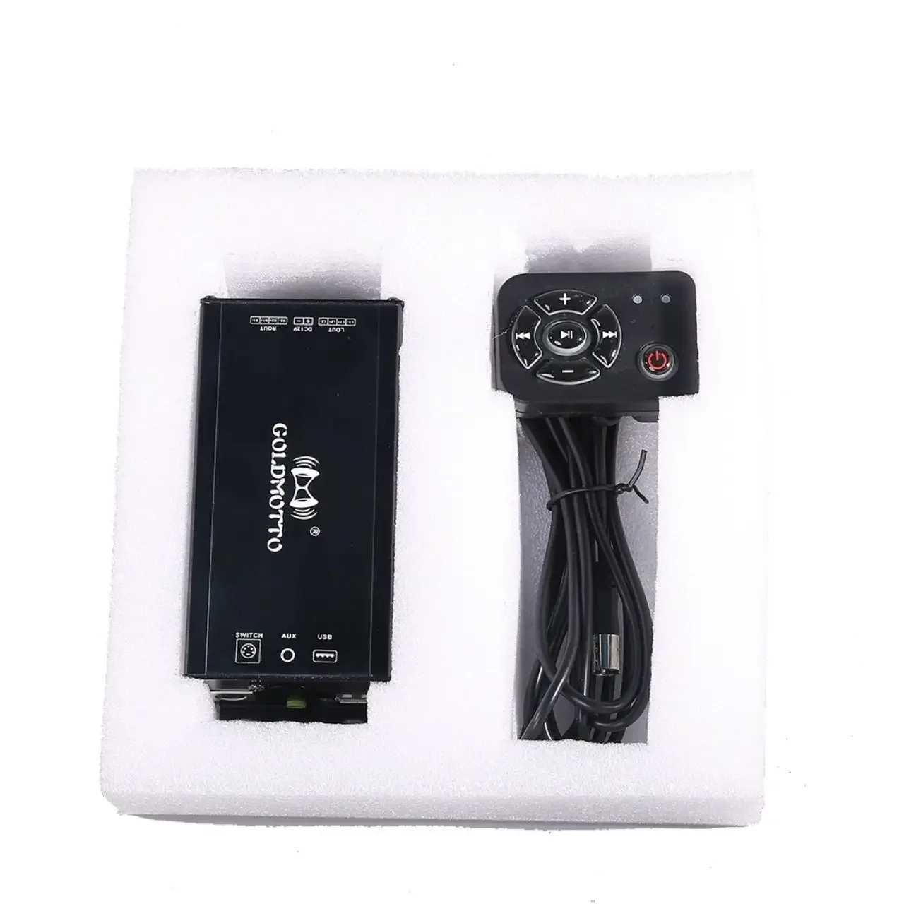 

Стабильный четырехканальный аудиоусилитель для мотоциклов 12В с Bluetooth-плеером и сабвуфером, усилитель мощности для электромобилей и автомобилей