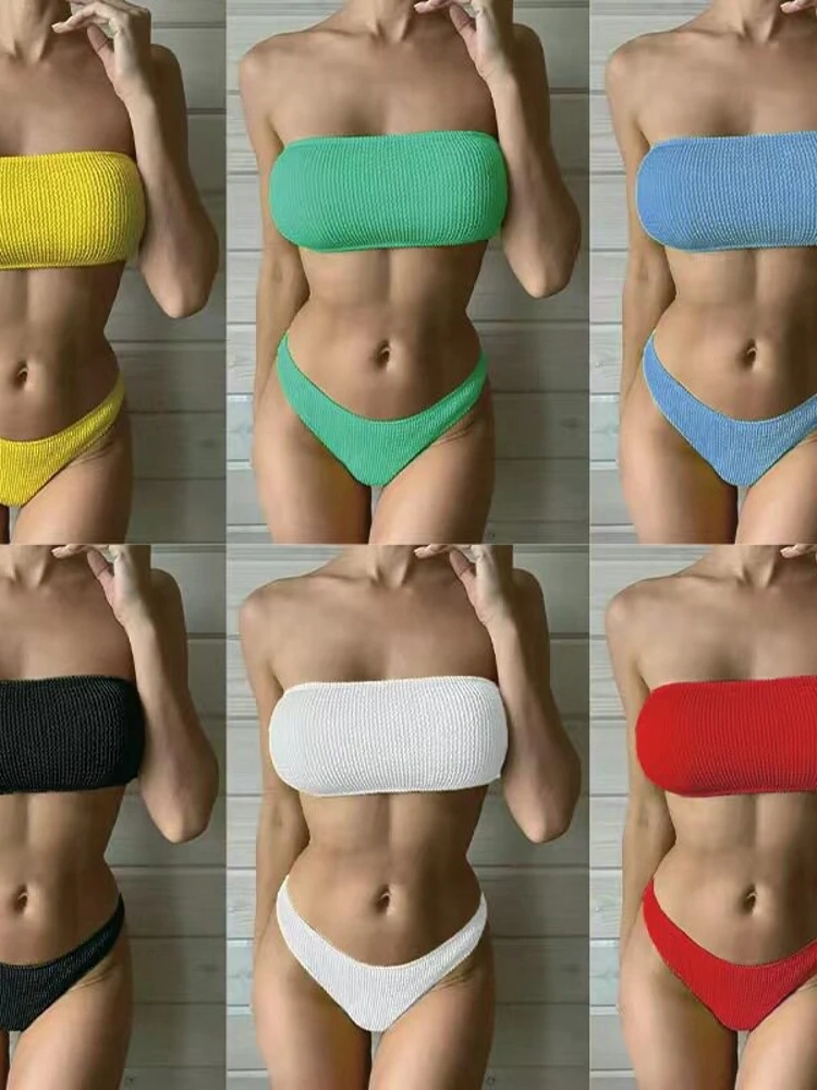 

Sexy Pure Color Snake Pattern One-Piece Women's Bikini High Waist Swimming Suit Casual Surfing Swimsuit with Chest Pad