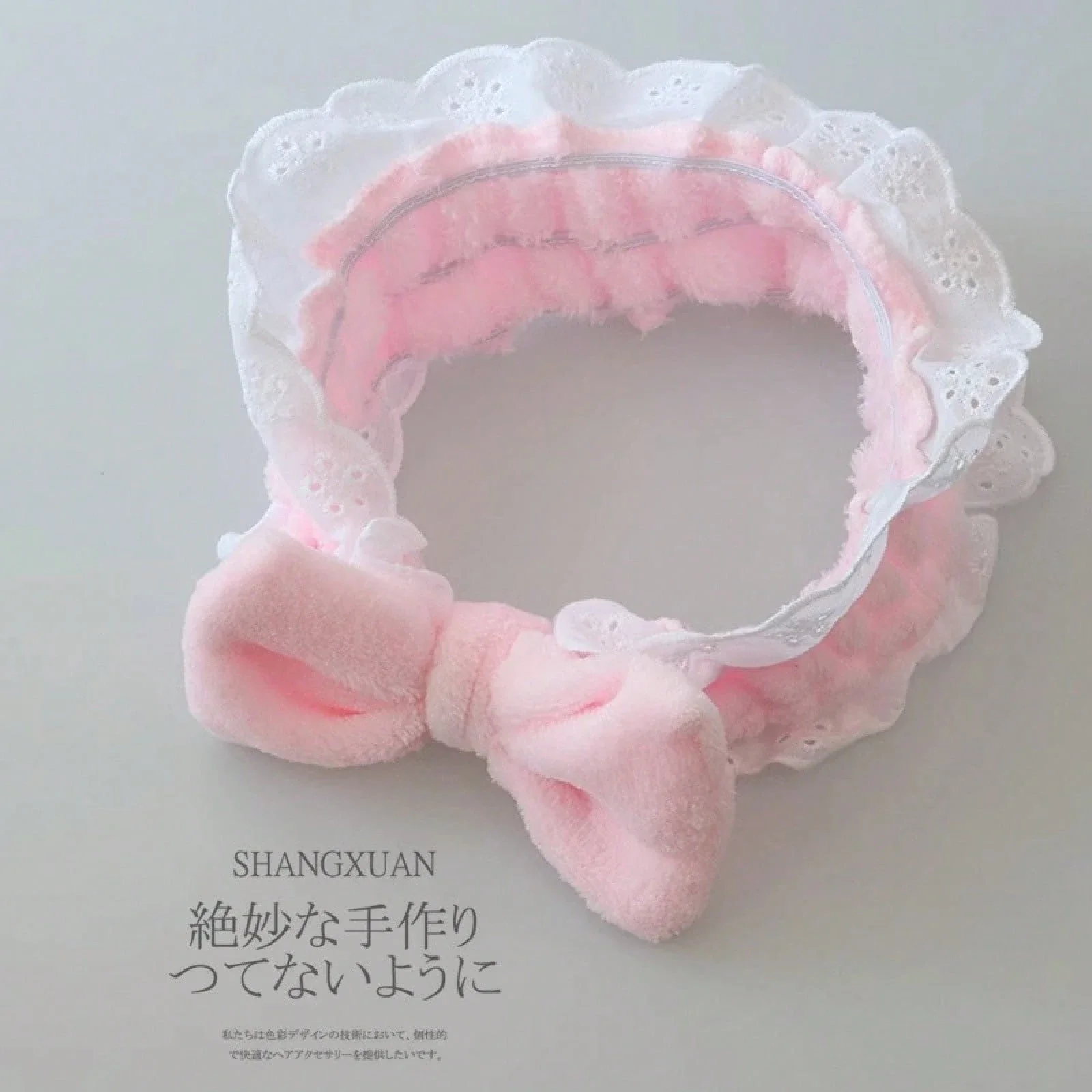 

Cute Bow Wide Brim Headband For Women Non Slip Hair Band For Face Washing Mask Application