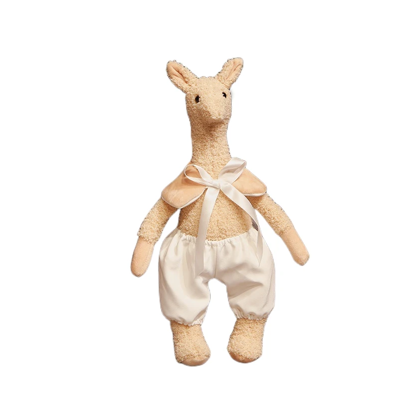 INS Kawaii Animal Baby Bedroom Accompanying Dolls Cute Giraffe Plush Toys For Children Stuffed Alpaca Doll for Kids Comfort Toys