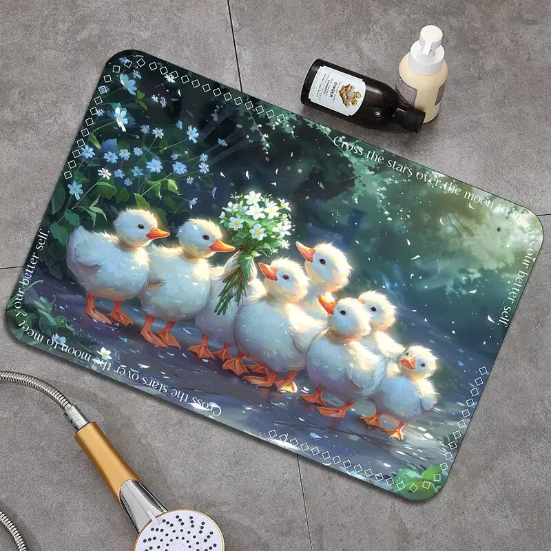 سجادة أرضية ناعمة ماصة لباب الحمام، سجادة أرضية المرحاض سريعة الجفاف، سجادة أرضية المرحاض غير قابلة للانزلاق #3