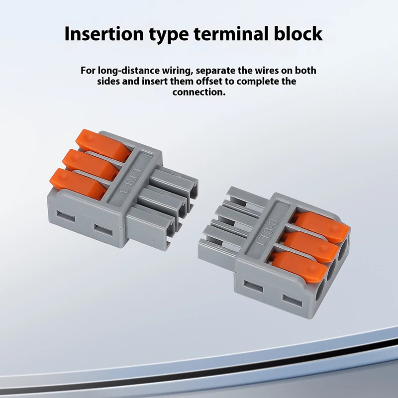 Quick Docking Terminal 2/3 Pin Wire Intermediate Connector Male and Female Docking Terminal Press Type General Lamp Connector