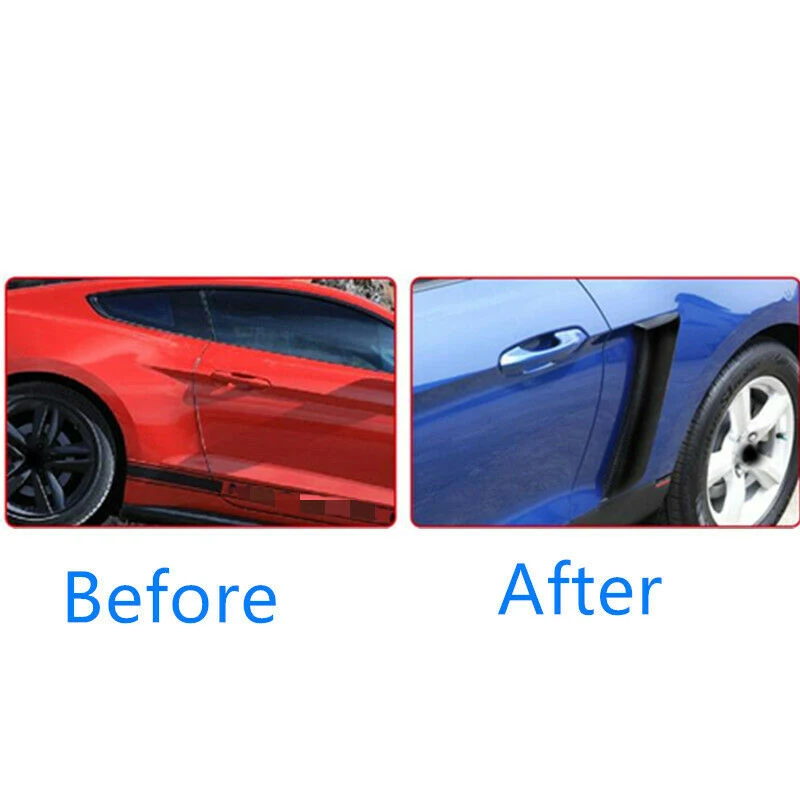 A13F-Car Rear Side For Fender Door Scoops Frame Cover For Ford Mustang GT350 Style 2015-2018 Fender Scoops Cover