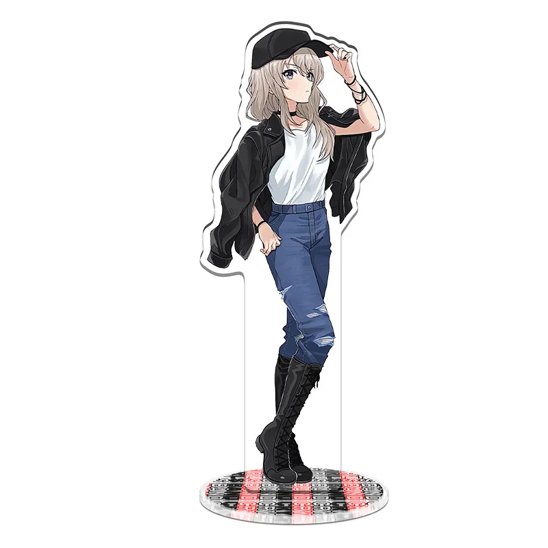 GIRLS BAND CRY Action Toy Figures NINA ISERI Stand Collection Ornament Accesorios MOMOKA KAWARAGI Acrylic key chain Articles15cm