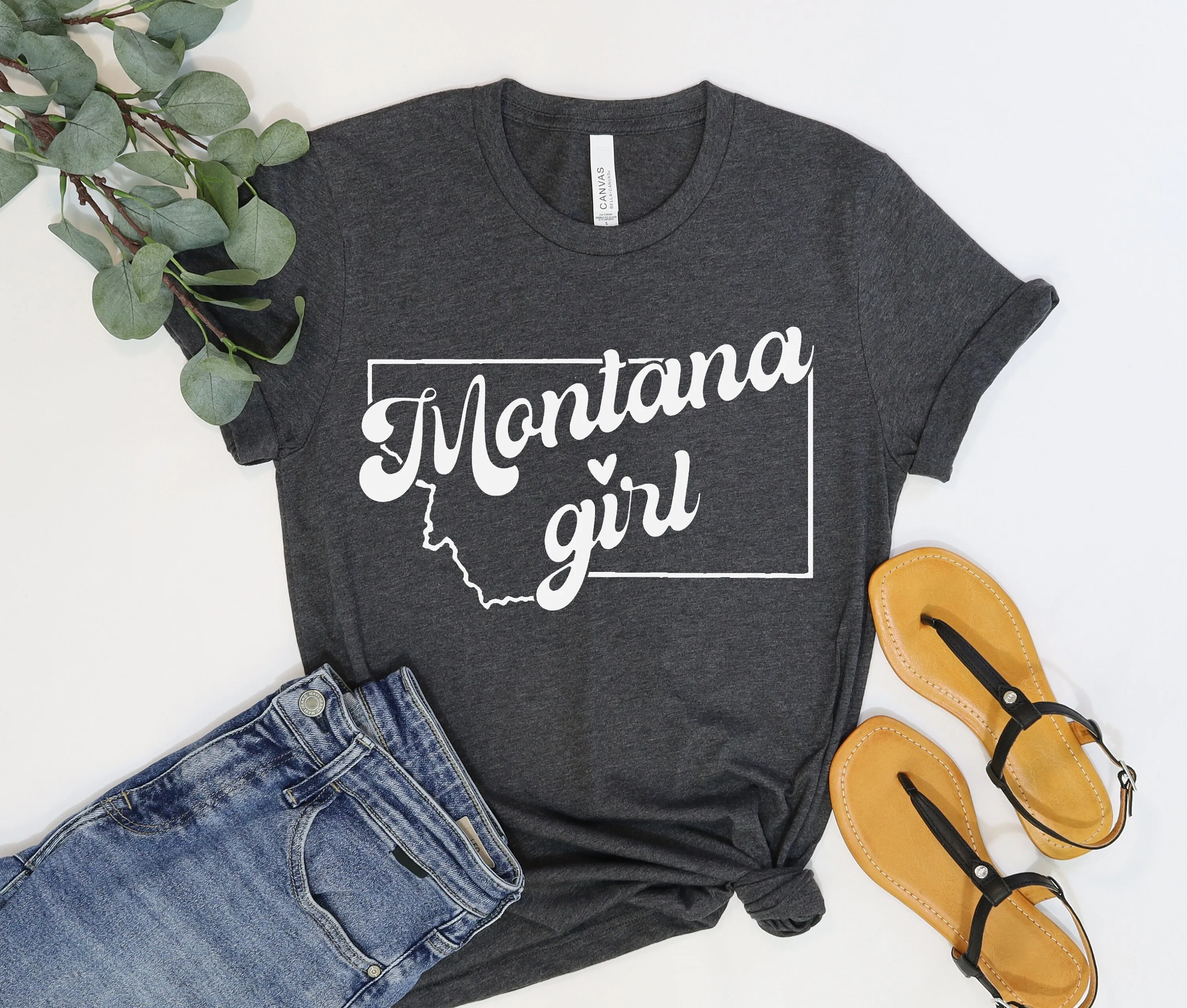 Montana Girl T Shirt Womens State Hometown Pride