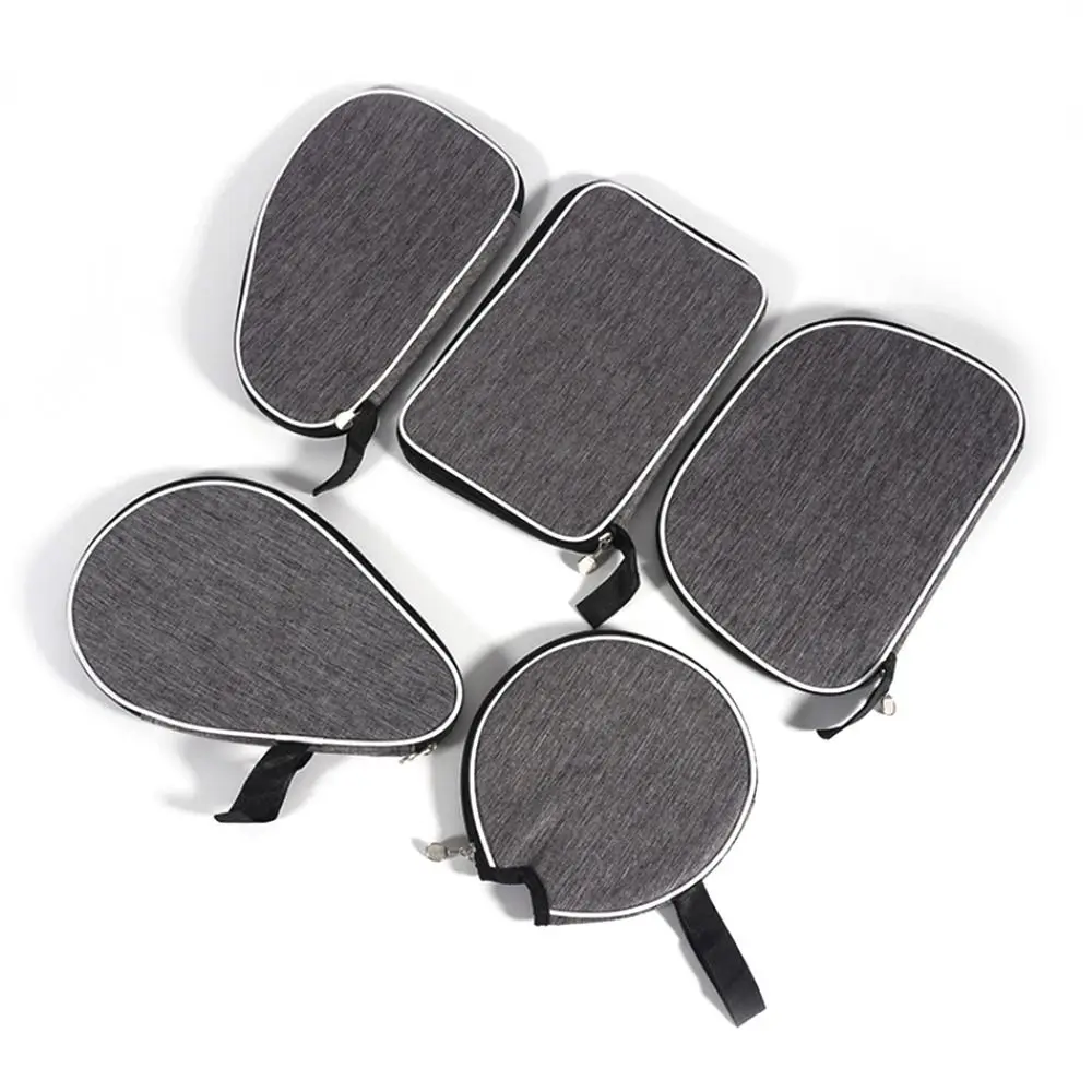 Table Tennis Rackets Bag Ping Pong Paddles Storage Bag Capacity Single Paddle Protective Cover Training Racquet Sport Supplies