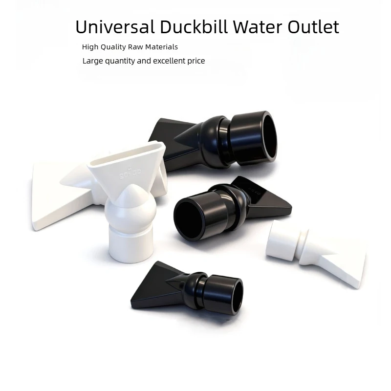Adjustable Aquarium Duckbill Flat Outlet Water Nozzle Fish Tank Wave Maker Sprayer Head Universal Rotatable Back Filter Nozzle