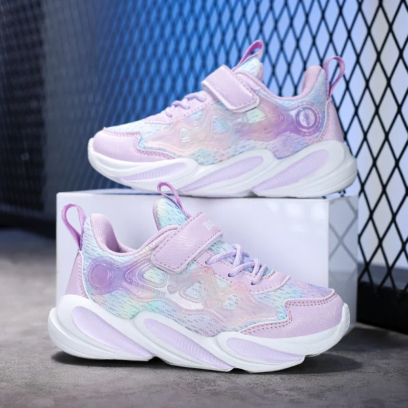 

Детские кроссовки, новые летние повседневные спортивные туфли для девочек, легкие дышащие детские кроссовки с мягкой подошвой и сеткой