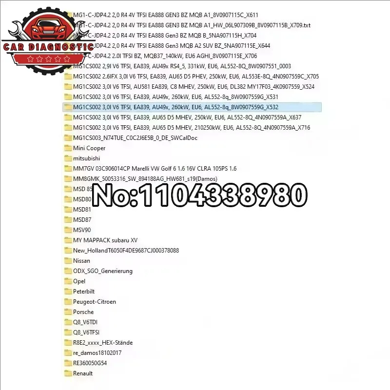 2026  HOT 93GB WINOLS DAMOS Big Archive Damos Mappacks for Winols Software BIG PACK Package Chip Tuning Maps All data maps file