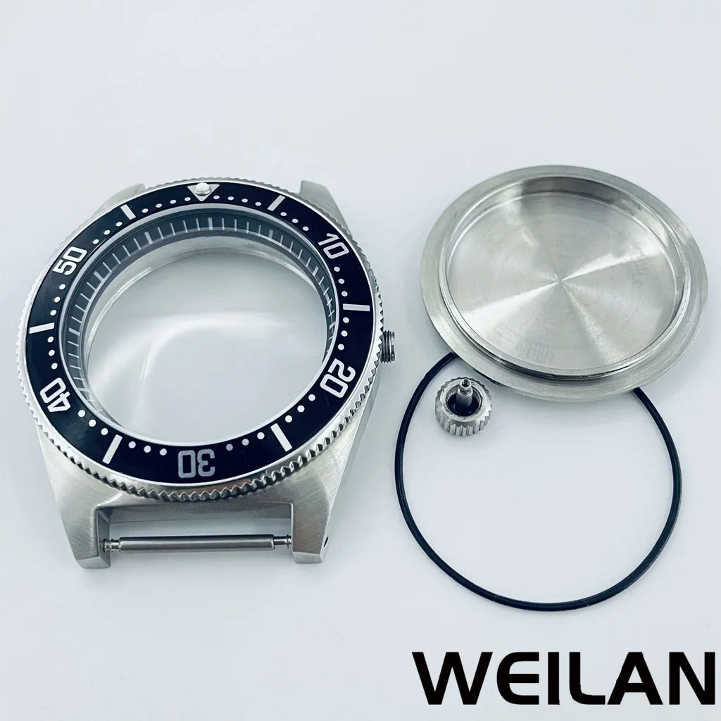 40mm Fit NH34 NH35 NH36 NH38 NH70 NH72 Movement Silver Stainless Steel Watch Case Black Blue Green Orange Ring