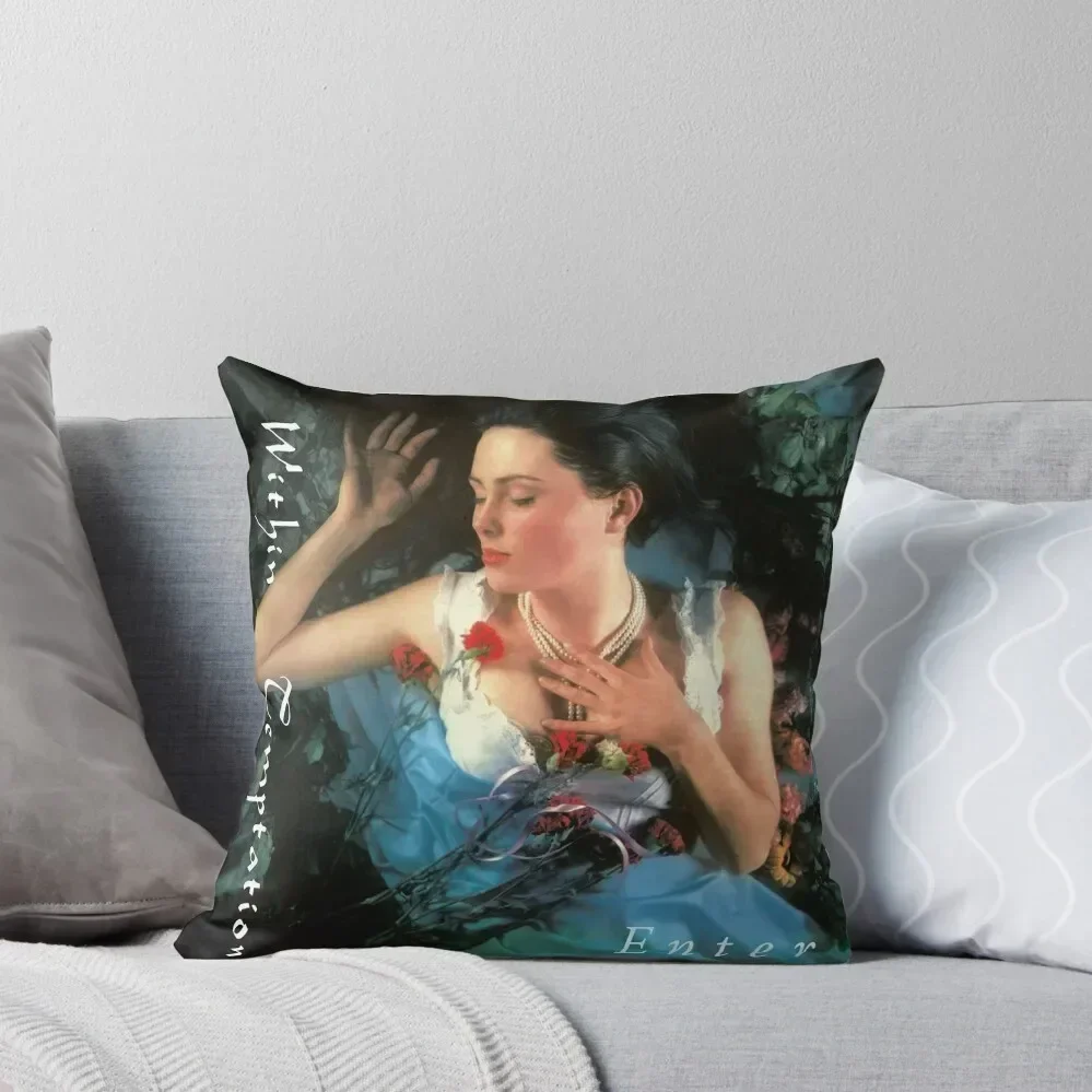 Within Temptation enter Throw Pillow Plaid Sofa Cusions Cover pillow