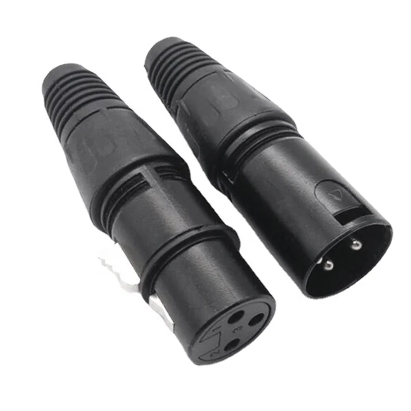

A92Z 30 Pairs XLR 3 Pin Microphone Audio Cables Plug Connectors Male Female MIC Snake Plug Cable Connectors